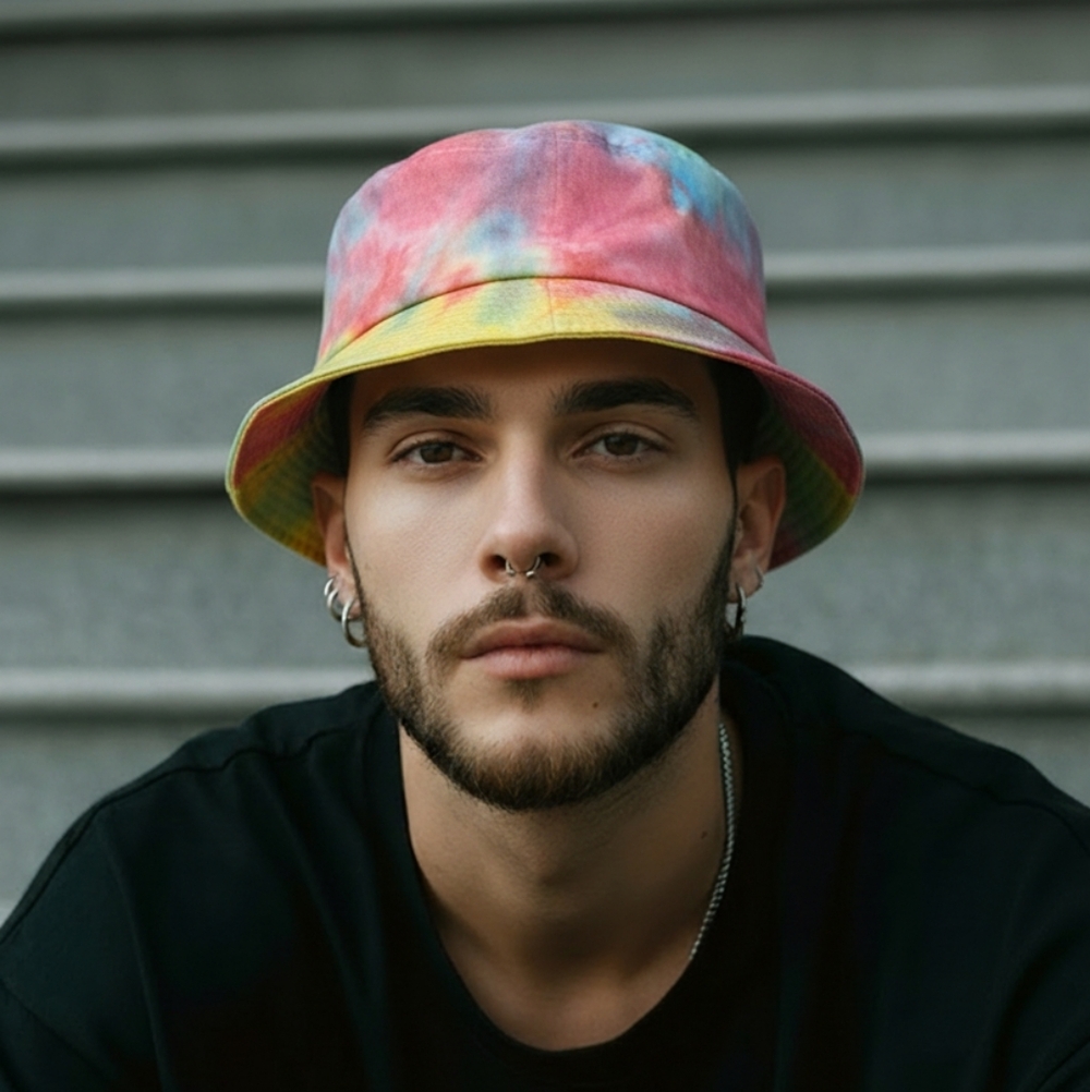 Colorful Tie-Dye Bucket Hat